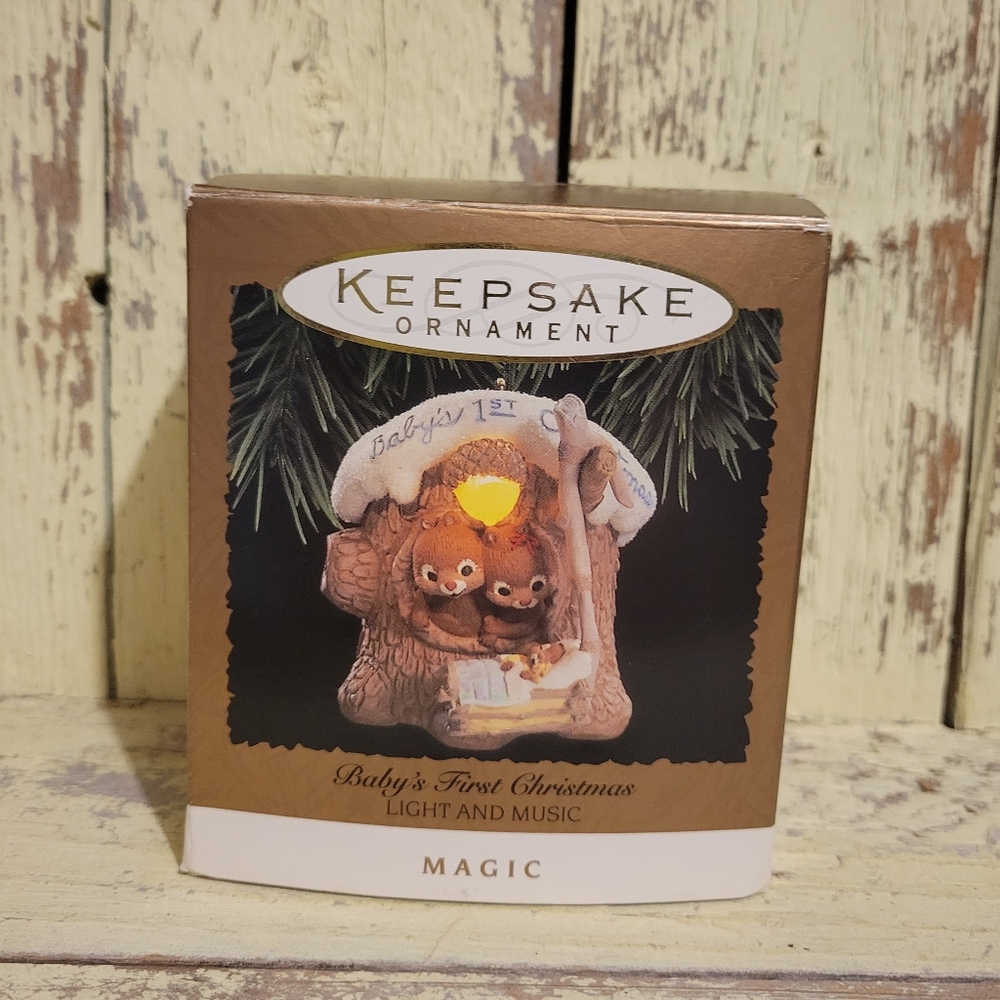 Vintage Baby First Christmas Ornament
